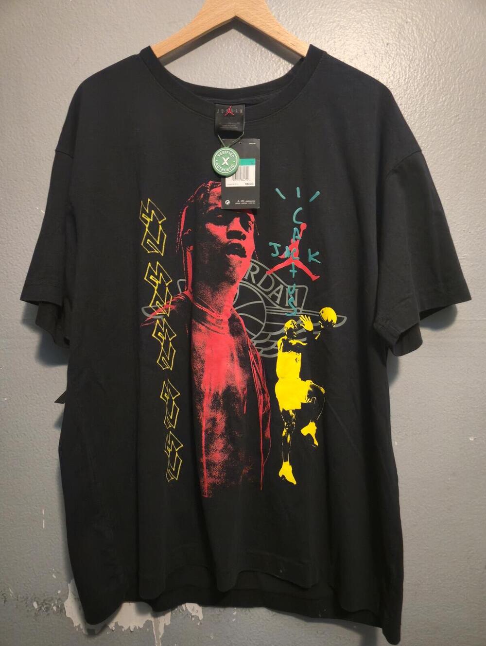 Cactus Jack by Travis Scott x Air Jordan MJ 1 T Shirt CK4028-010 NWT Mens SZ XL